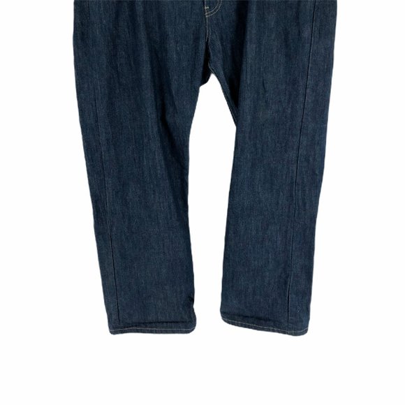 Levis Mens Blue Straight Denim Jeans Size 42X30 - Picture 3 of 8